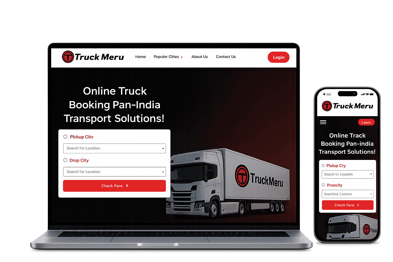 TruckMeru project preview